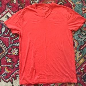 J Crew Orange V neck T-shirt